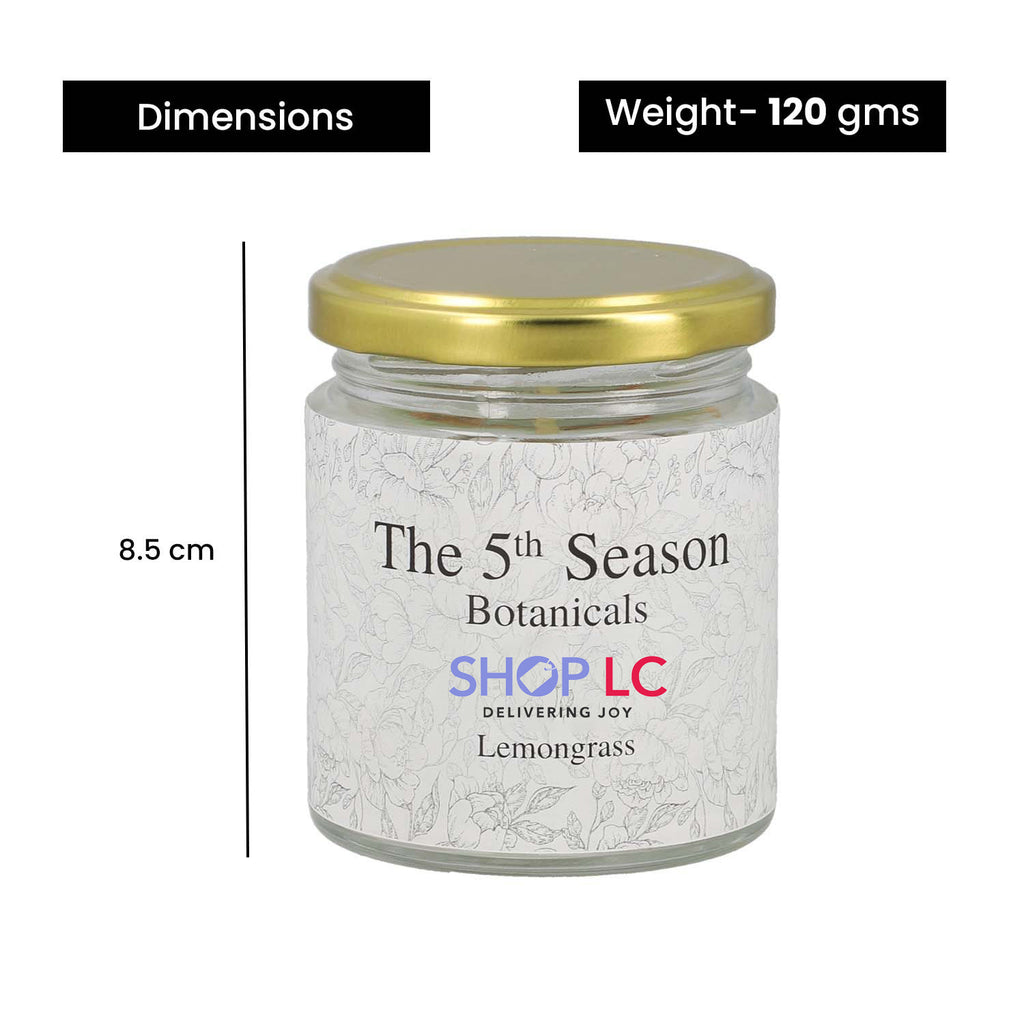The 5th Season - Botanical Collection Duftkerze au Sojawachs im Glas, Zitronengras