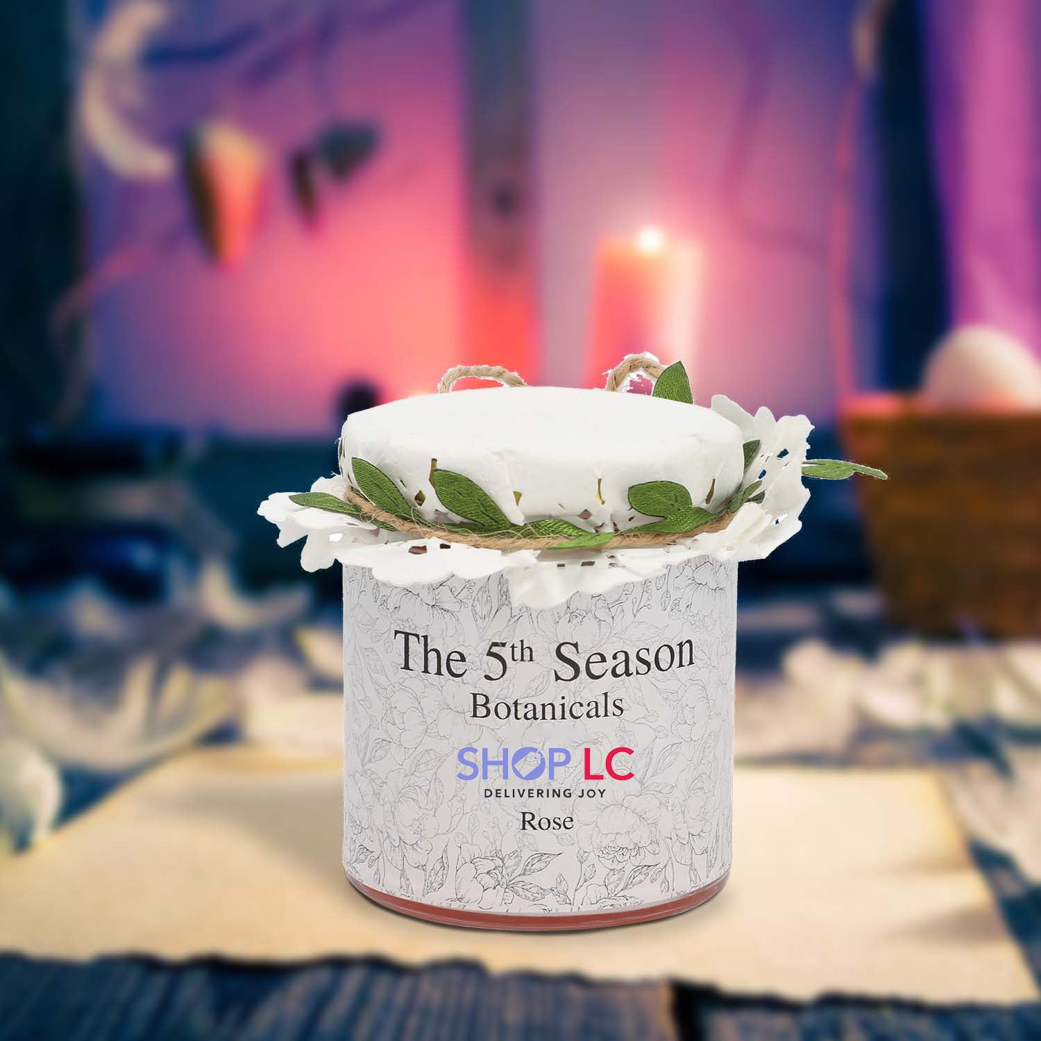 The 5th Season - Botanical Collection Duftkerze au Sojawachs im Glas, Rosen