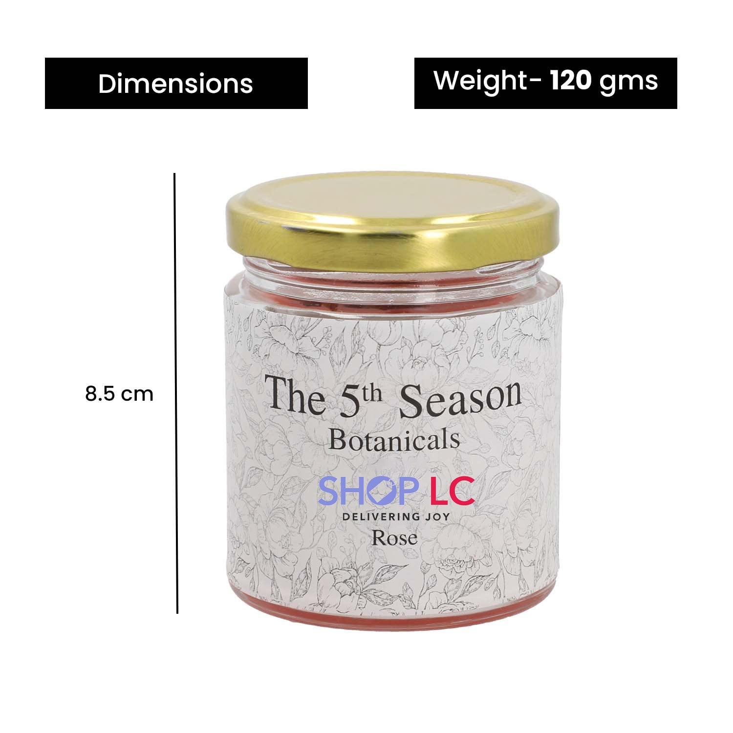 The 5th Season - Botanical Collection Duftkerze au Sojawachs im Glas, Rosen