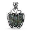 Royal Bali Kollektion - Labradorit Anhänger, 925 Silber ca. 15.56 ct