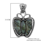 Royal Bali Kollektion - Labradorit Anhänger, 925 Silber ca. 15.56 ct