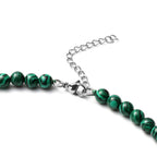 Mischen Erstellt Malachit Halskette ca. 45 cm Reiner Edelstahl ca. 210,50 ct.