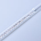 Glas Trinkhalme, gefüllt mit Edelsteinen, Quarz