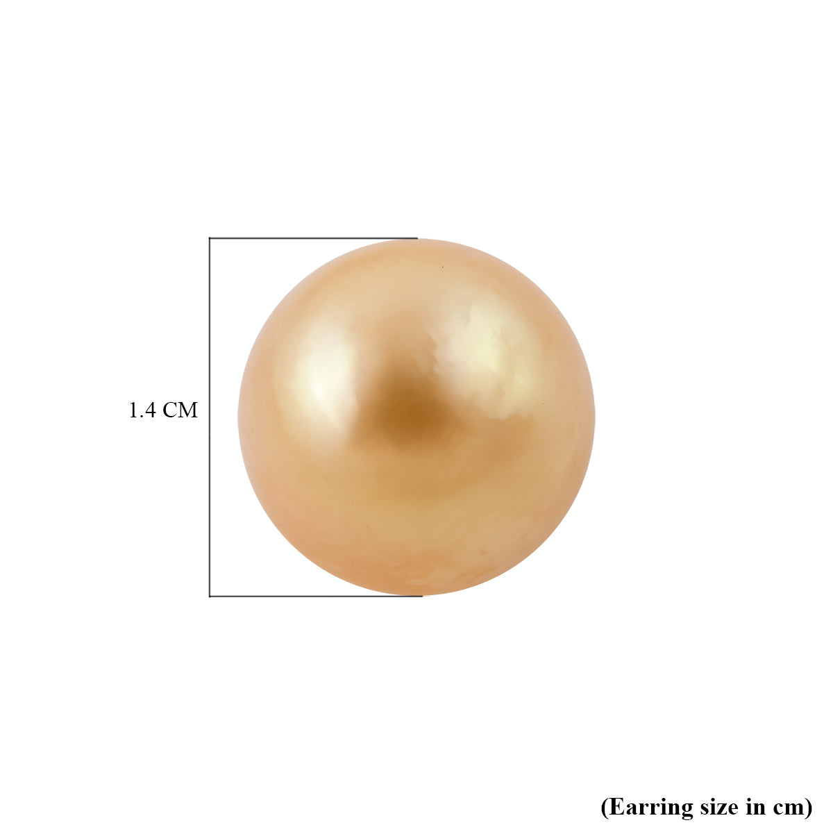 Iliana - Goldene Südseeperlen-Ohrringe, (11-12mm), 750 Gold