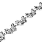 Schmetterlings-Armband, ca. 19+5 cm, ca. Edelstahl