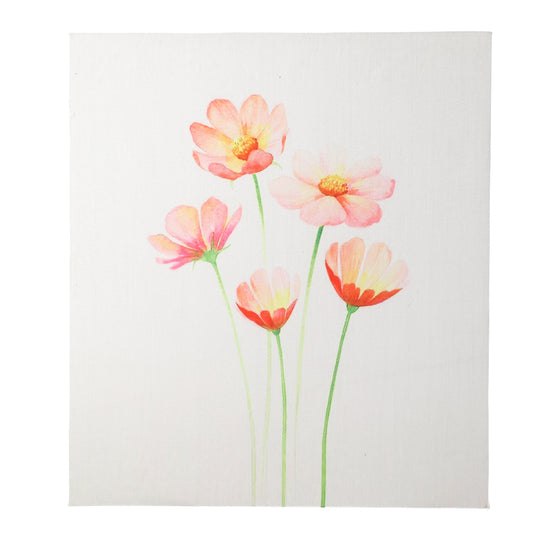 Leinwand Rahmen Digitaldruck Blumen Wandbild, Größe 38x43 cm