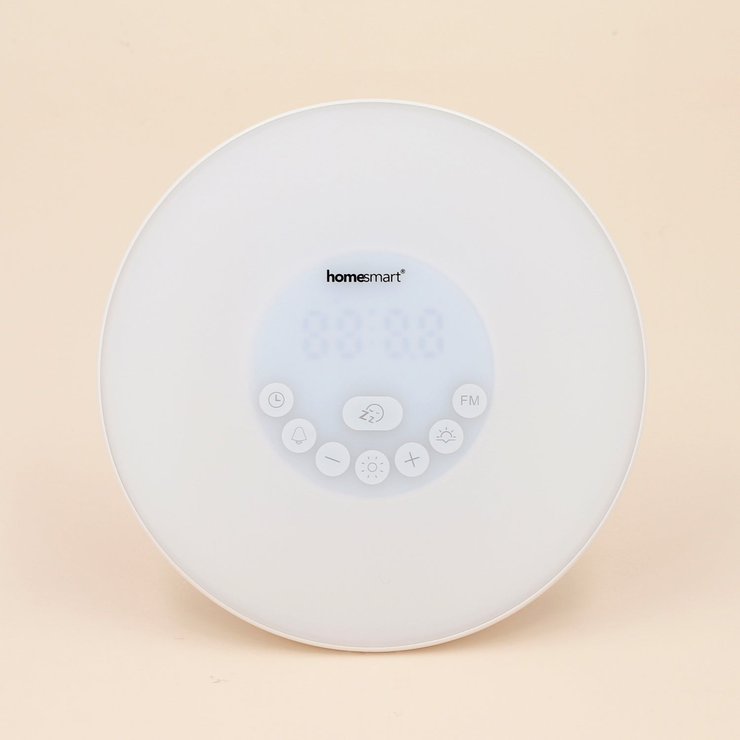 Wecker mit Wecklicht, Lautsprecher, Signalfunktion und Lichttherapie-Lampe, Weiß