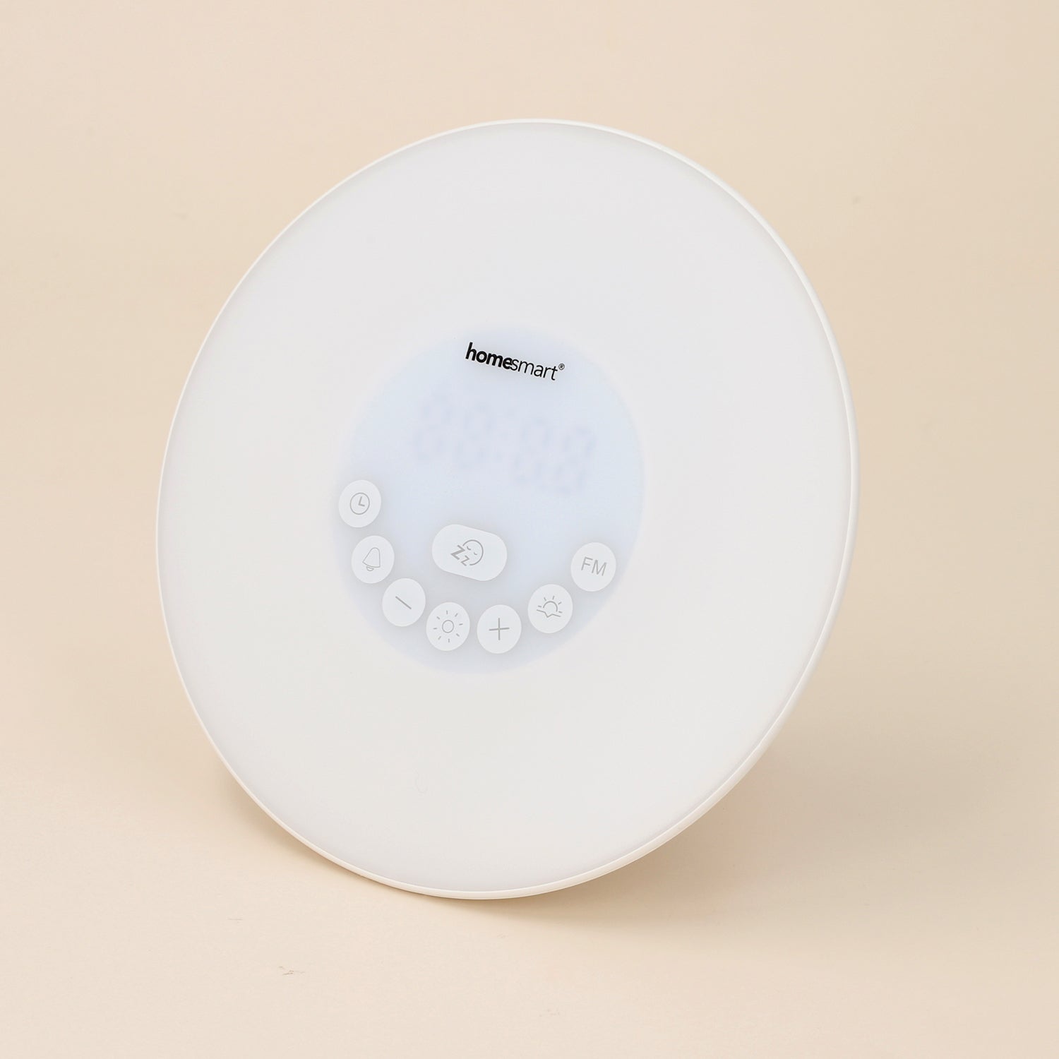Wecker mit Wecklicht, Lautsprecher, Signalfunktion und Lichttherapie-Lampe, Weiß