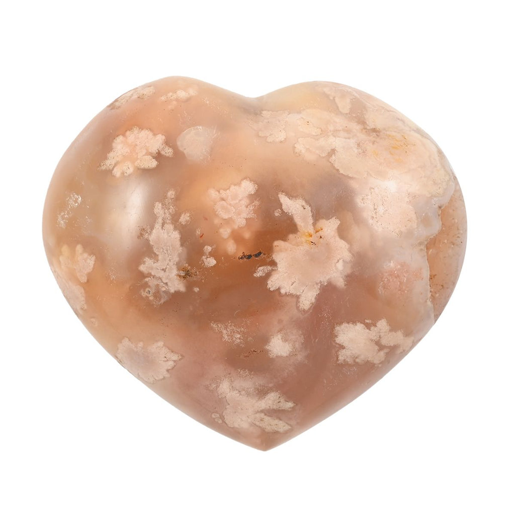 Gem Crystal Kollektion - Blumen Achat Herz 2-3 cm - S, ca. 550 cts.