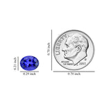 Tanzanite Oval 7.5x5.5 Faceted Cut 4A 1.00 ct