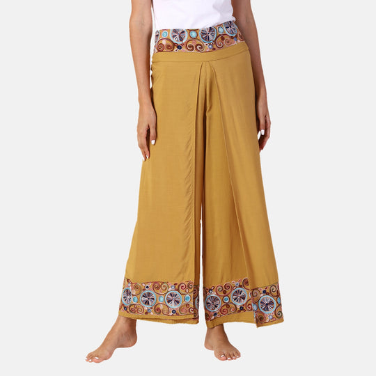 LA MAREY - bedruckte Sommerhose, violett, 38-42
