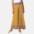 LA MAREY - bestickte Sommerhose, gelb, 38-42