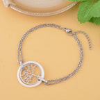 Weißes Keramik Armband, 18 cm, Edelstahl
