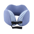 Bequemes Memory-Foam Nackenkissen, Größe 22x22 cm, Blau