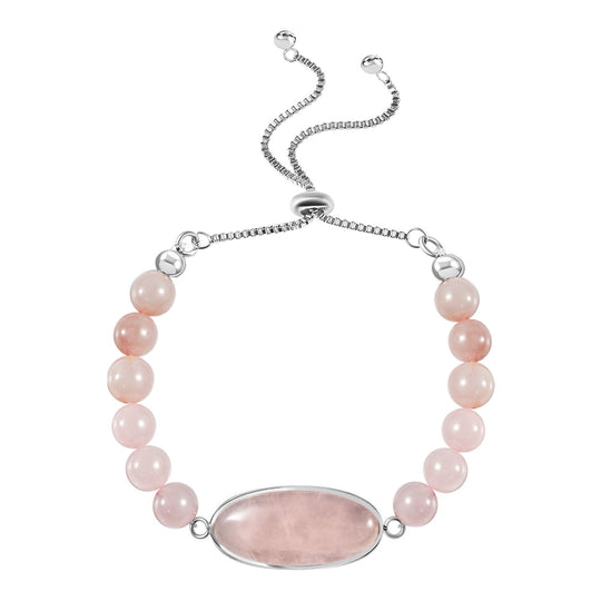 Flexibles gelbes Tigerauge Bolo-Armband, 15-22cm, Edelstahl - 70 ct.