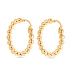 Royal Bali Kollektion- 19cm Armband und Creolen in 375 Gold