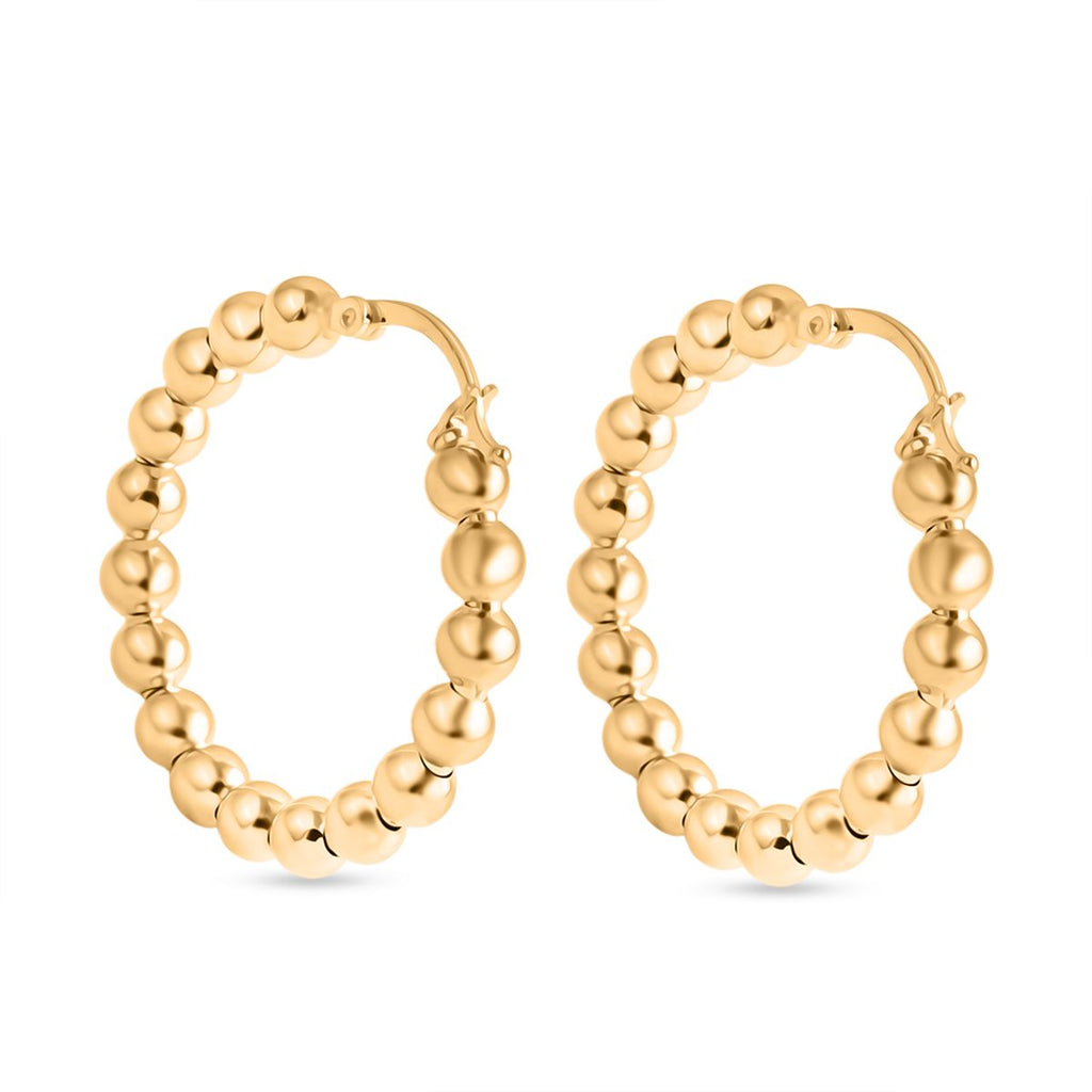 Royal Bali Kollektion- 19cm Armband und Creolen in 375 Gold