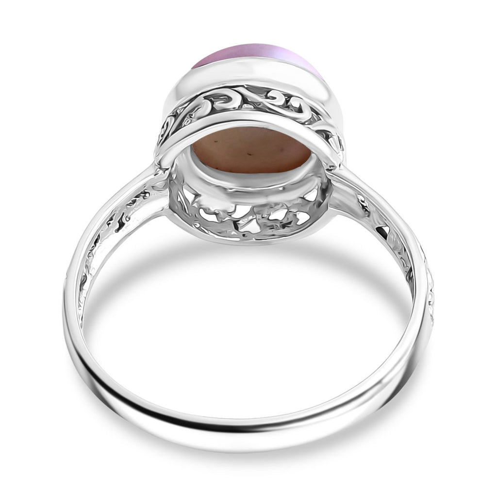 Royal Bali Kollektion- Rosa Mabe Perle Ring und Anhänger