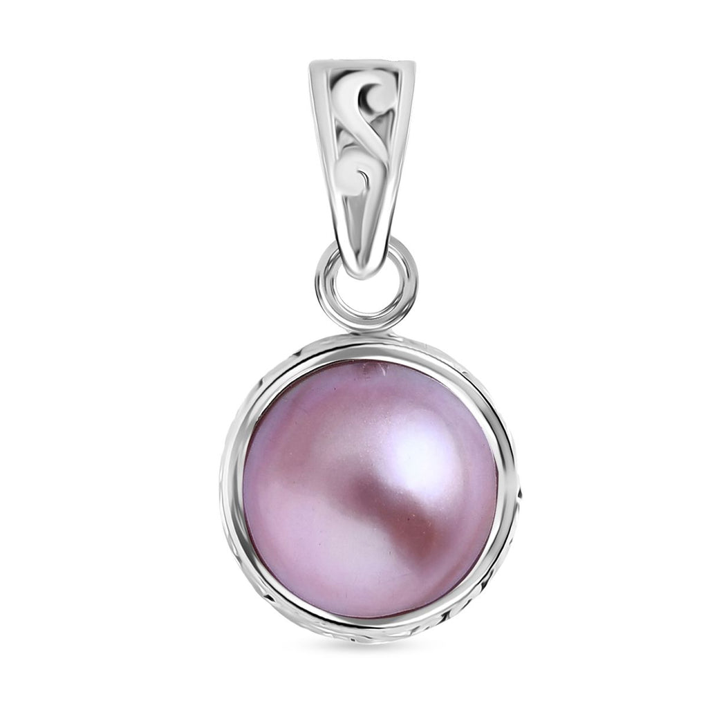 Royal Bali Kollektion- Rosa Mabe Perle Ring und Anhänger