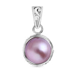 Royal Bali Kollektion- Rosa Mabe Perle Ring und Anhänger
