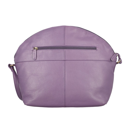 SUKRITI Handbemalte Crossbody Tasche aus echtem Leder, Größe: 30x10x28