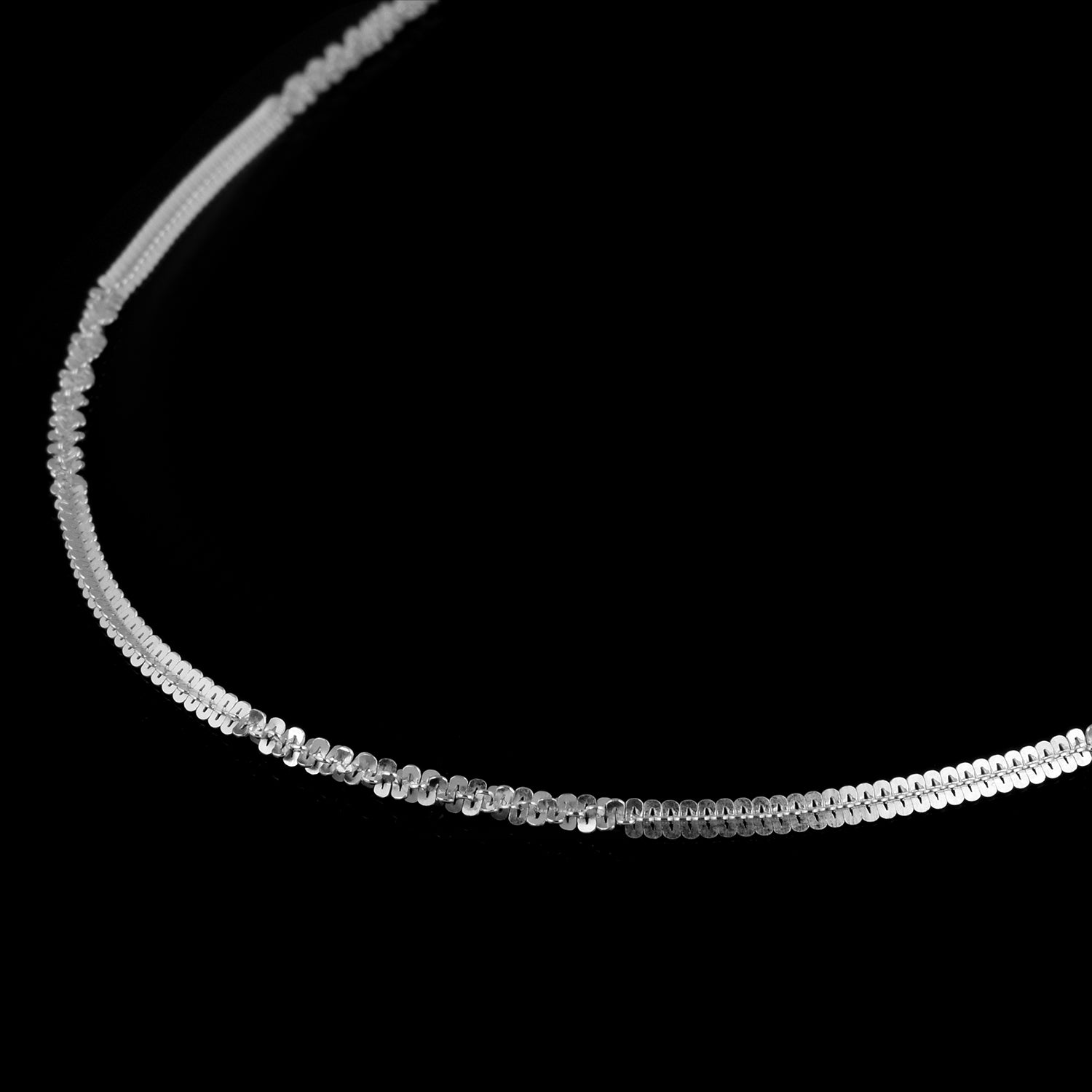 Alternative Margarita-Kette, ca. 50 cm, 925 Silber ca. 3,05g