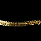 Box-Kette, ca. 50 cm, 925 Silber vergoldet ca. 3,36g