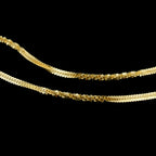 Box-Kette, ca. 50 cm, 925 Silber vergoldet ca. 3,36g