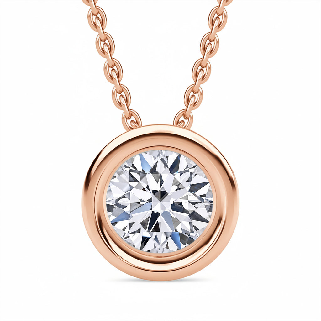 LUXURIANT SGL zertifizierte VS-EF Labor Diamant Ohrringe und Anhänger mit 50cm Kette