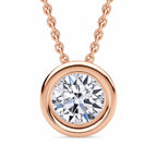 LUXURIANT SGL zertifizierte VS-EF Labor Diamant Ohrringe und Anhänger mit 50cm Kette