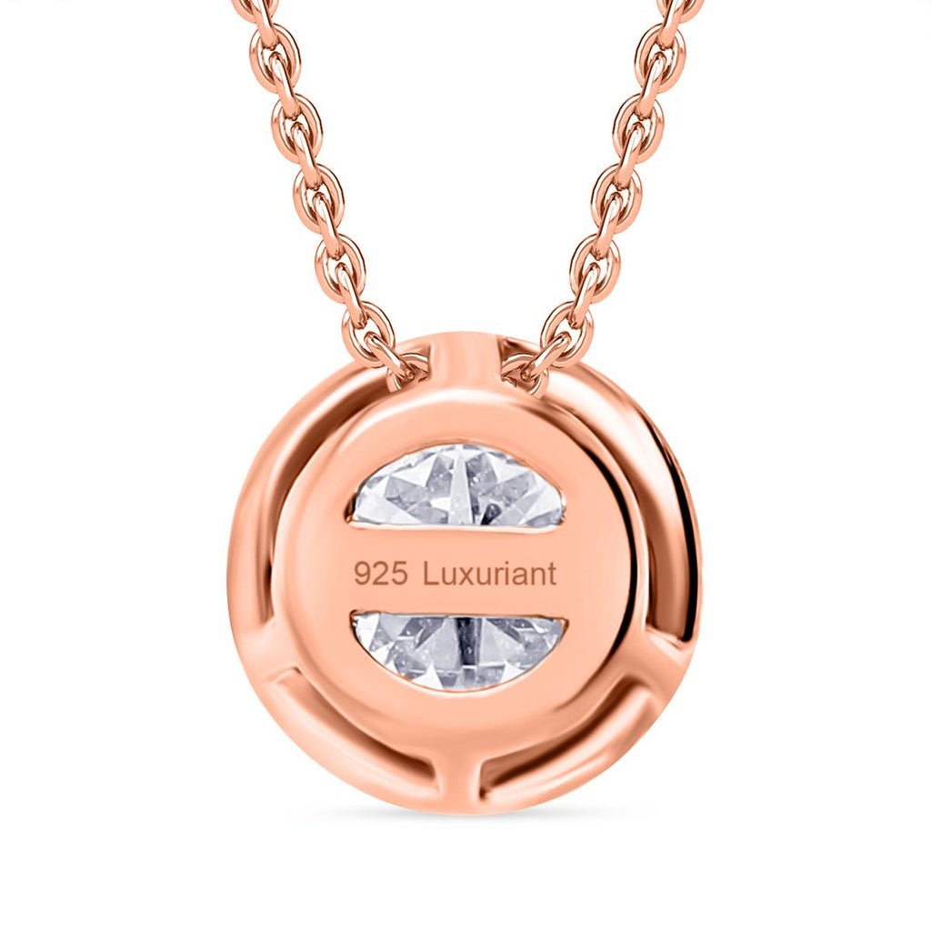 LUXURIANT SGL zertifizierte VS-EF Labor Diamant Ohrringe und Anhänger mit 50cm Kette
