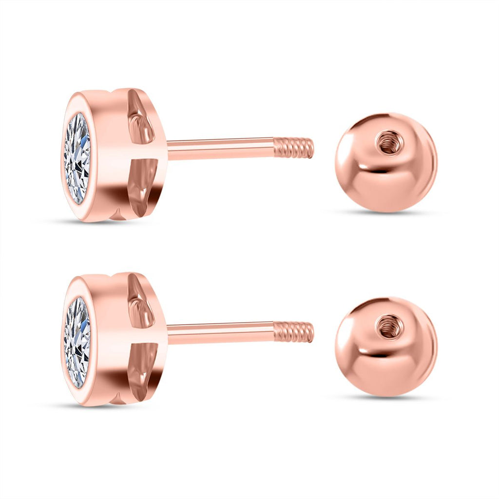 LUXURIANT SGL zertifizierte VS-EF Labor Diamant Ohrringe und Anhänger mit 50cm Kette