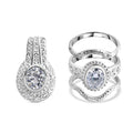 D'Joy Royal Bali- Moissanit Ringe und Anhänger in 925 Silber