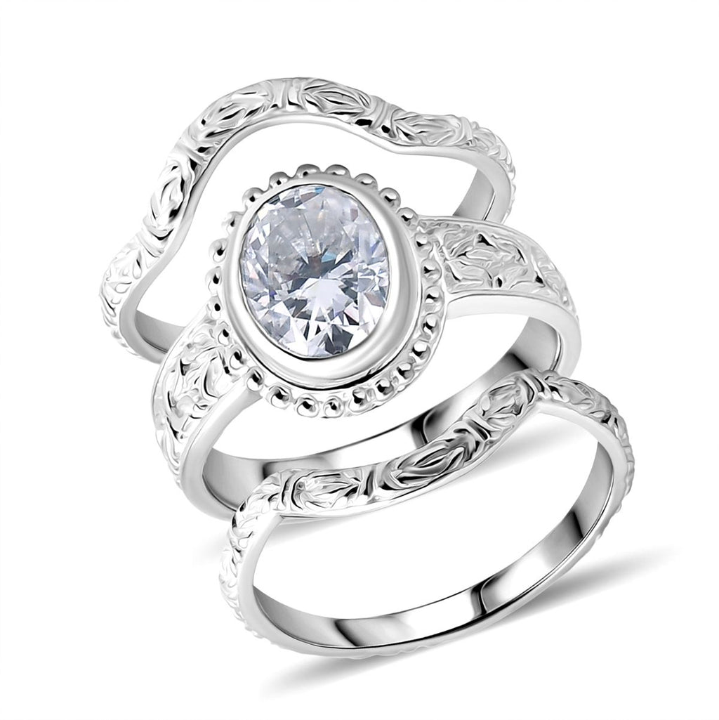 D'Joy Royal Bali- Moissanit Ringe und Anhänger in 925 Silber