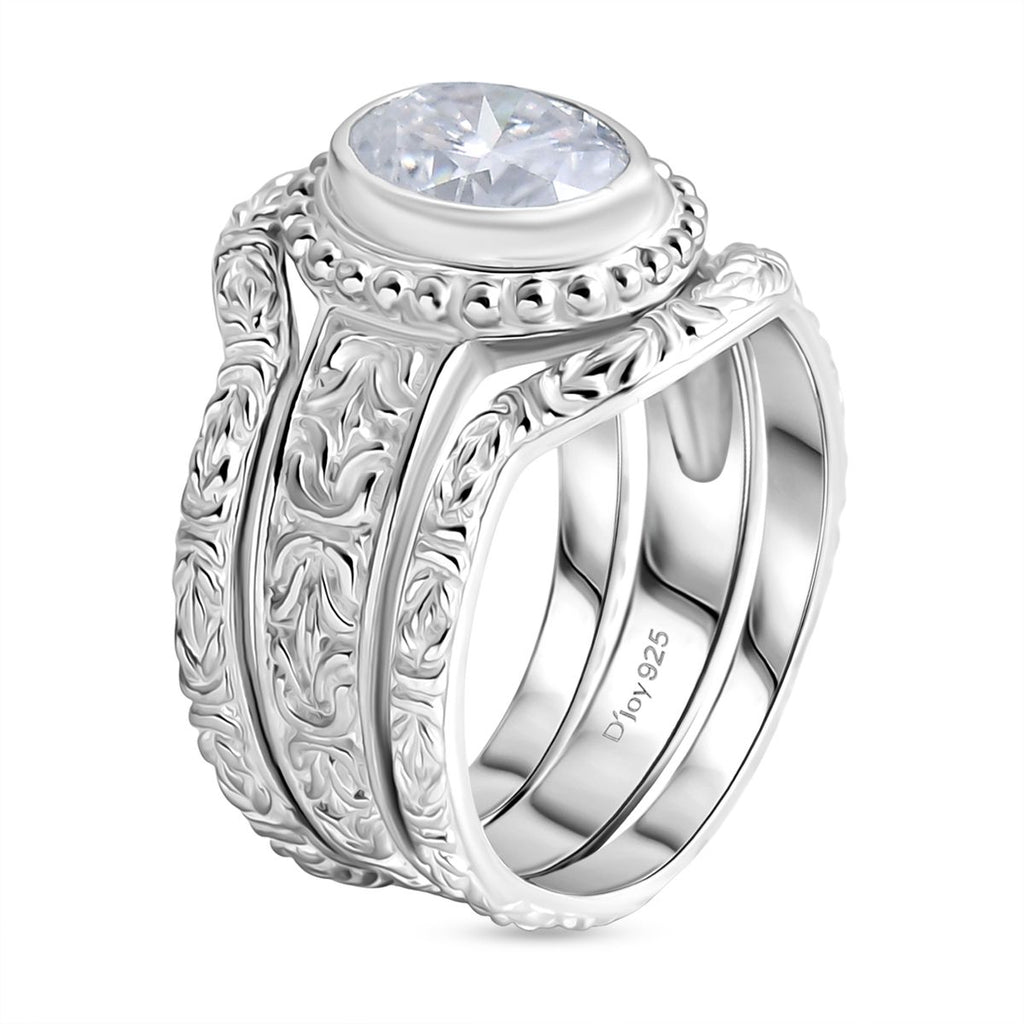 D'Joy Royal Bali- Moissanit Ringe und Anhänger in 925 Silber