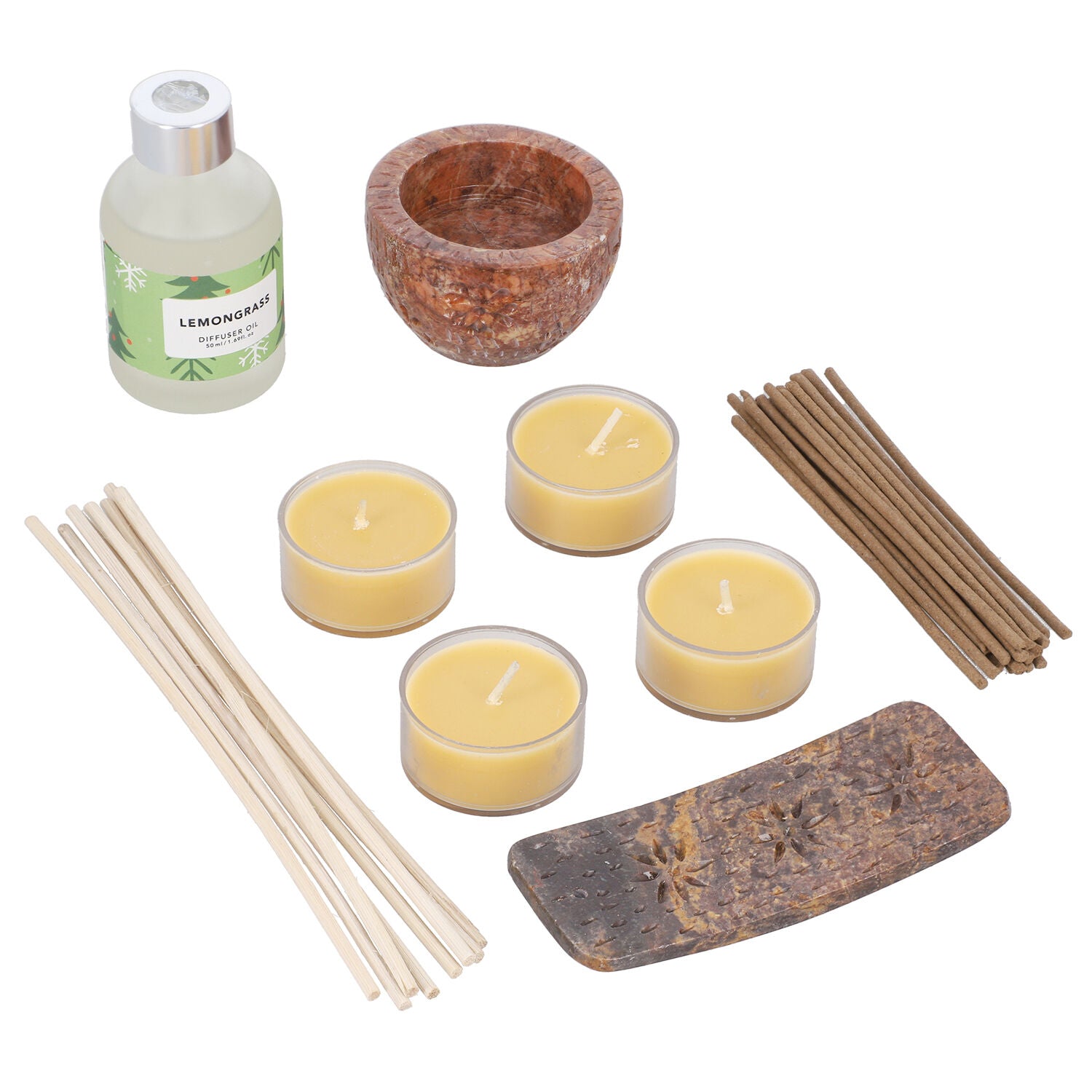 Aromatisches Duft Diffusor Set, Duft - Lemon Grass