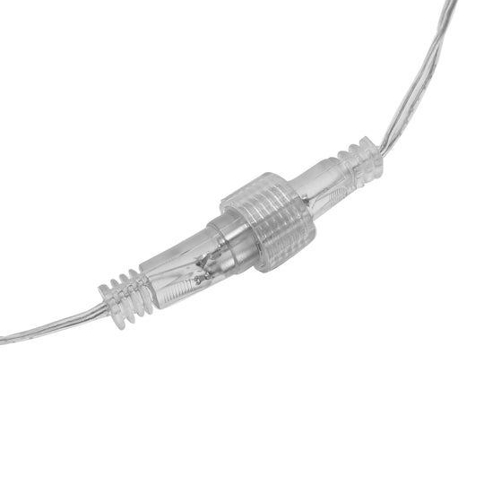Meteorschauer warmweiße LED Lichterkette, Größe 30x330 cm, Weiß