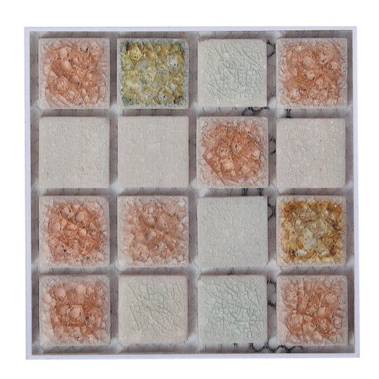 20er-Set Mosaik Wandaufkleber Wanddekoration, 10x10 cm, Grün