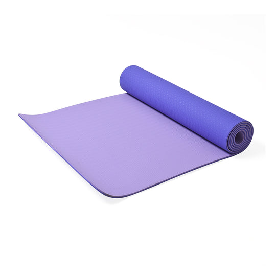TPE rutschfeste Yogamatte, Größe 183x61x0,6 cm, Violett