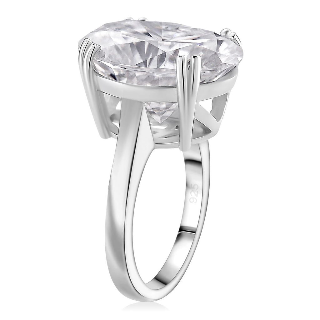 D'Joy Moissanit Ring und Anhänger mit 45 cm langer Kette