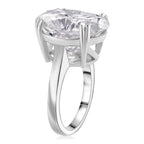 D'Joy Moissanit Ring und Anhänger mit 45 cm langer Kette