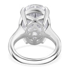 D'Joy Moissanit Ring und Anhänger mit 45 cm langer Kette