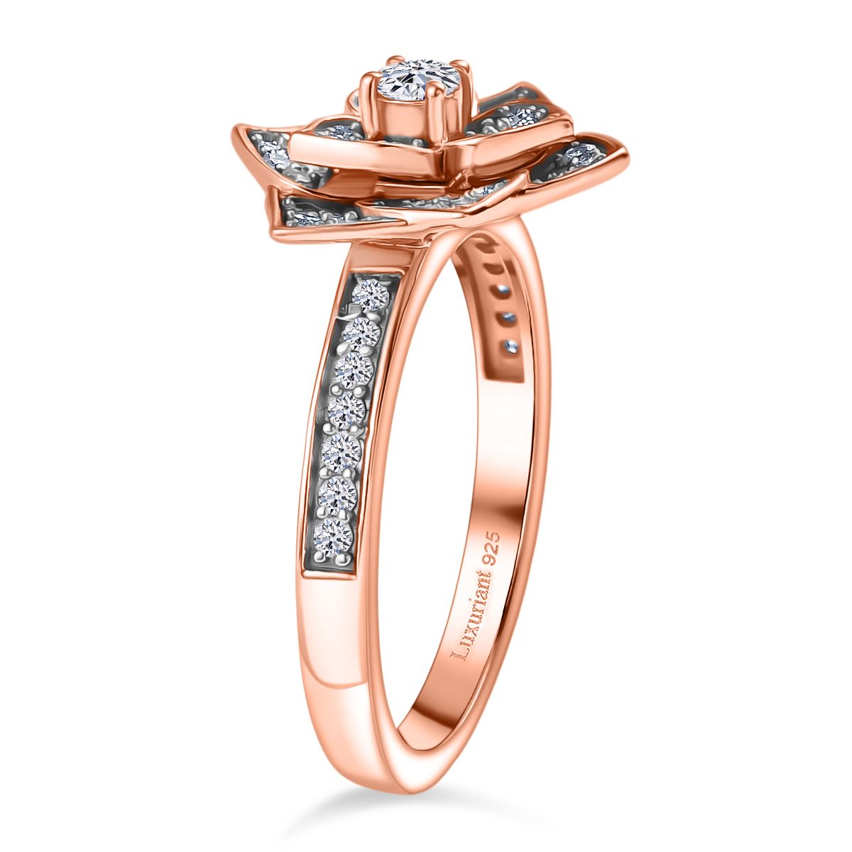 LUXURIANT DIAMOND- SI Labor Diamant Ring und Anhänger mit 45cm Kette