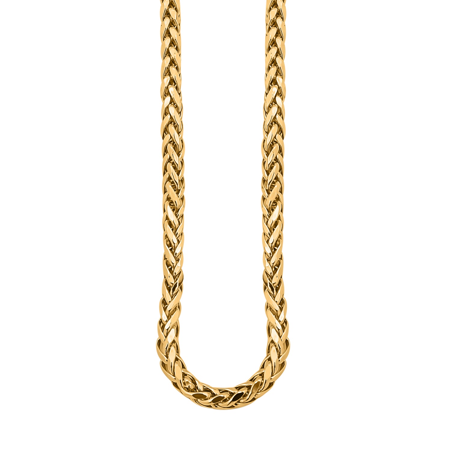 Italienische Spiga Halskette, ca. 90 cm, 375 Gelbgold ca. 9,78g