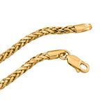 Italienische Spiga Halskette, ca. 90 cm, 375 Gelbgold ca. 9,78g