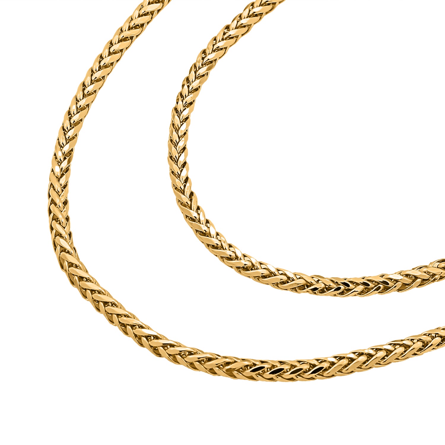 Italienische Spiga Halskette, ca. 90 cm, 375 Gelbgold ca. 9,78g