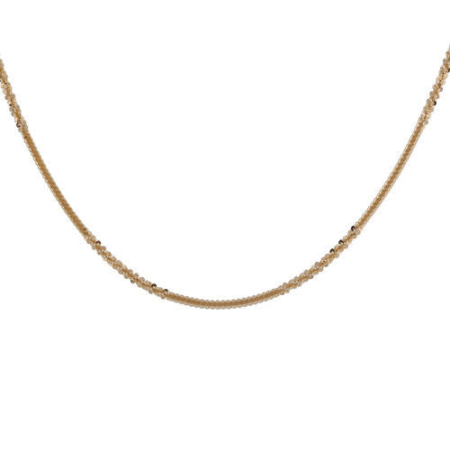 Italienische Alternative Margarita Kette ca. 50 cm 925 Silber vergoldet