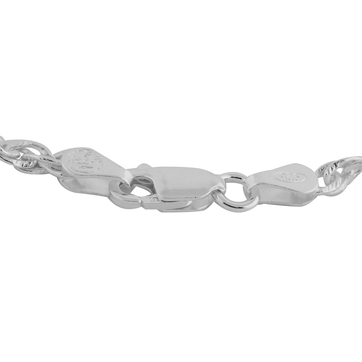 Italienische Figaro Armband ca. 19 cm 925 Silber