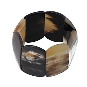 100% Genuine Buffalo Horn Stretch Bracelet