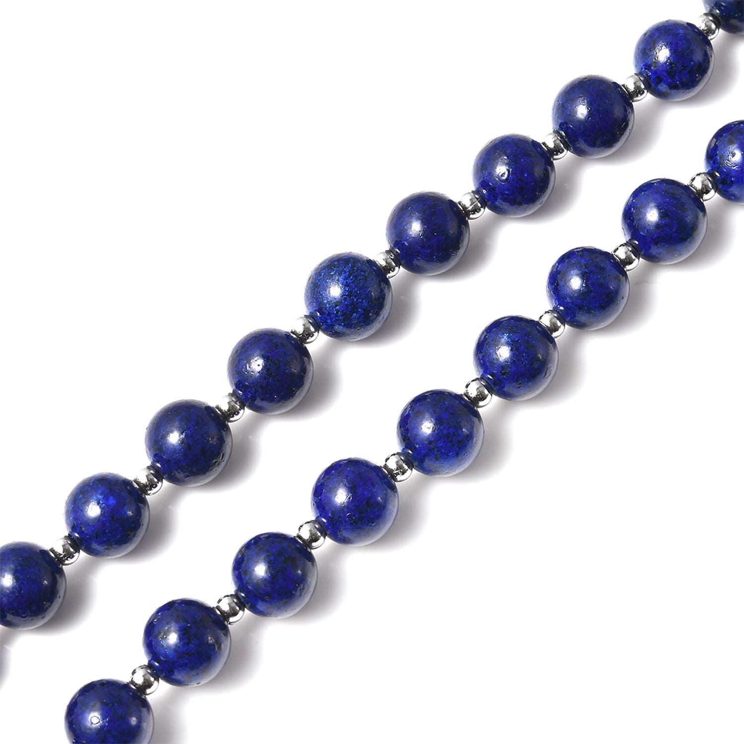 Lapislazuli-Halskette, ca. 45 cm, ca. 180,50 ct